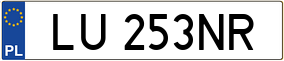 Truck License Plate